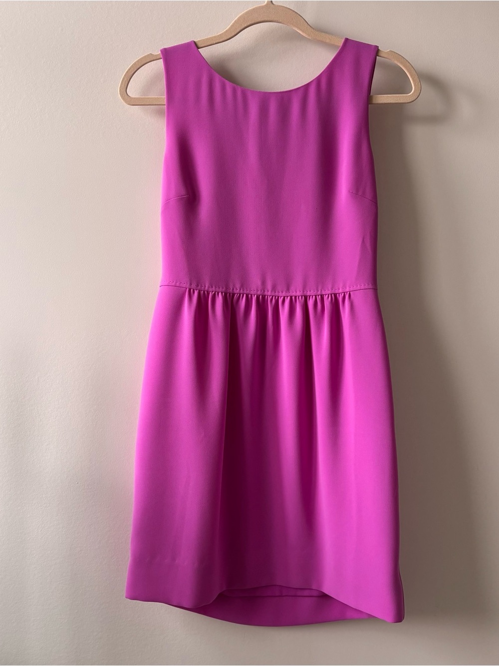 J Crew Magenta Sleeveless Fit & Flare Dress